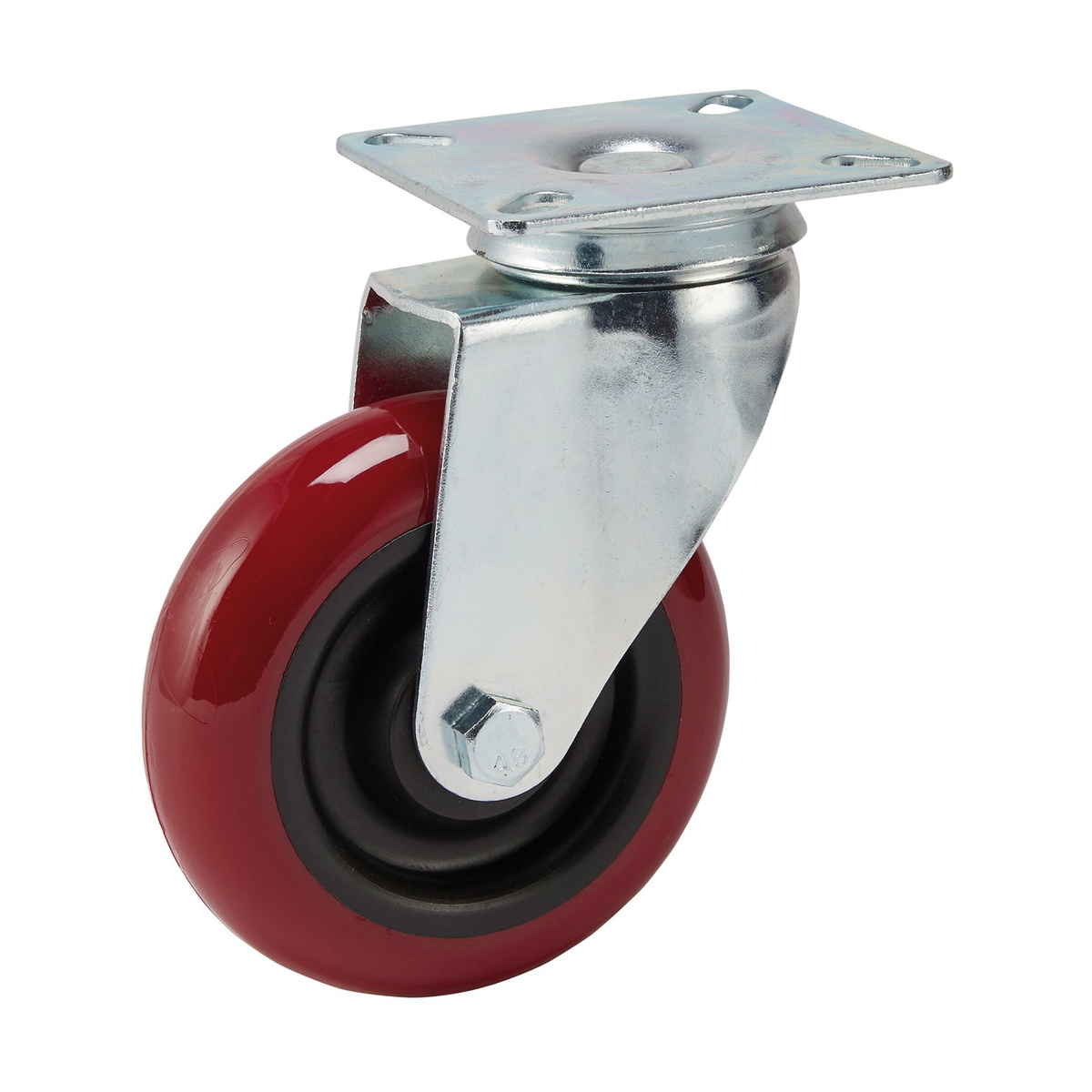 Draper 65518 Polyurethane Swivel Plate Castor 100mm 125kg