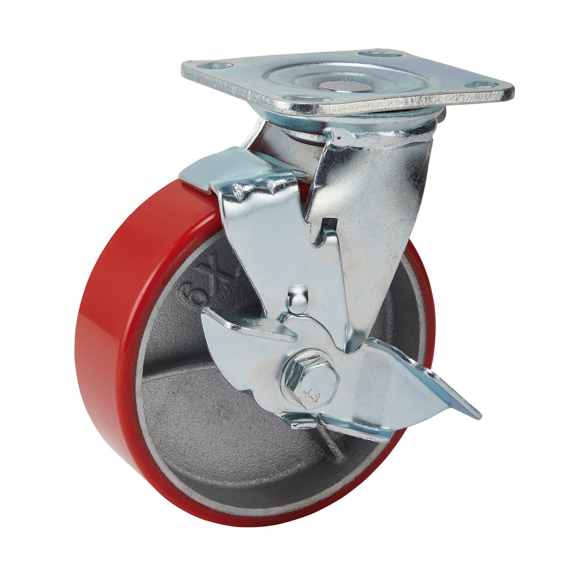 Draper 65530 Heavy Duty Polyurethane Swivel Wheel Brake 160mm