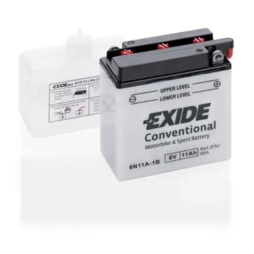 EXIDE - 6N11A-1B - Motorcycle Battery -6V 11Ah