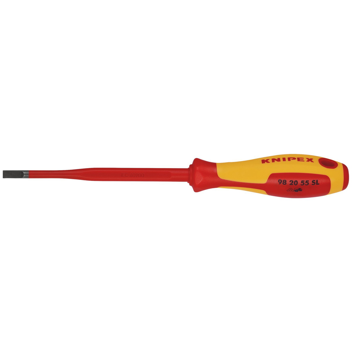 Knipex 72391 VDE Insulated Slotted Screwdriver 5.5x100mm Slim