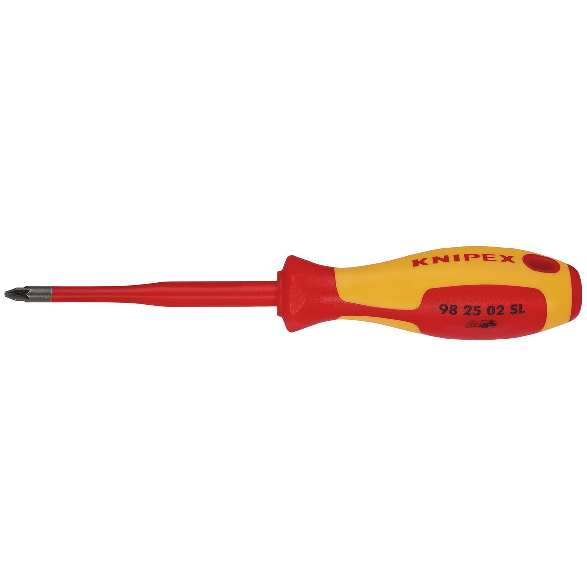Knipex 72474 VDE Insulated Pozidriv Screwdriver PZ2 x 100mm Slim