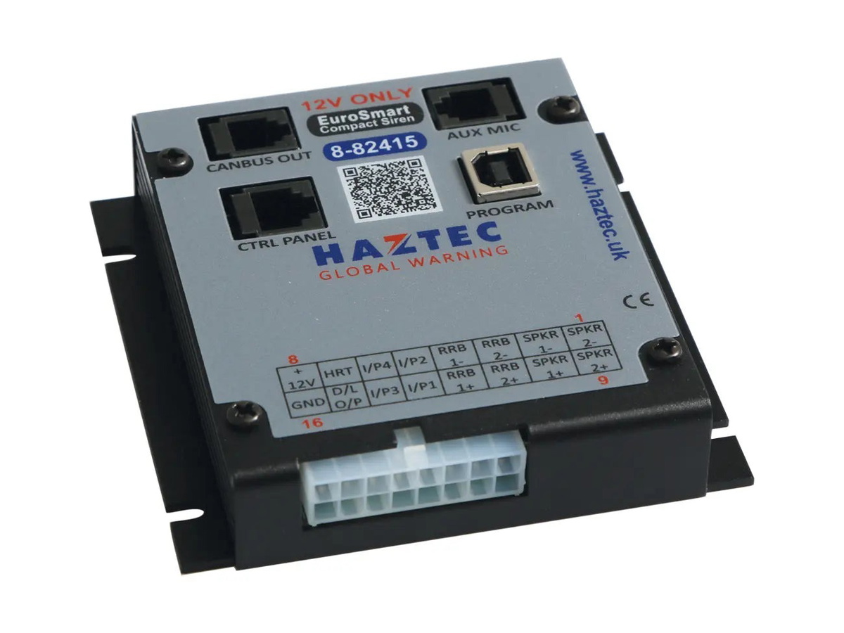 Weatherproof EuroSmart Siren/PA Amplifier - Haztec, 8-82415