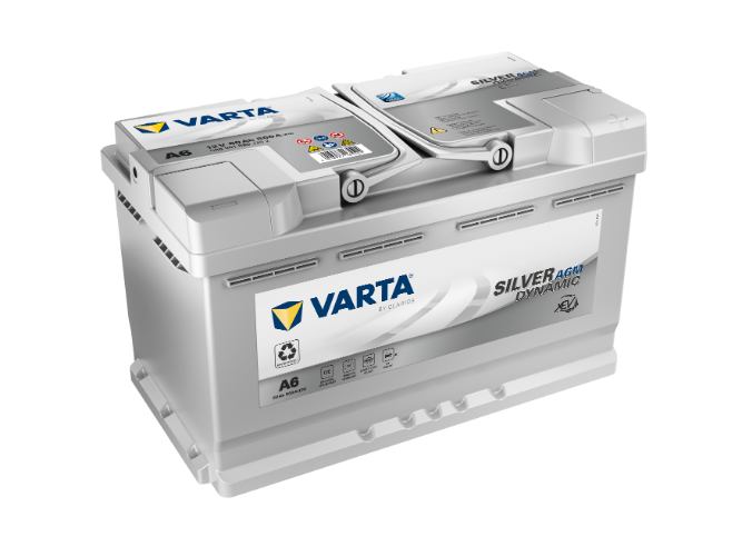 Varta - A6 - Dynamic AGM Start-Stop Battery 580901080, 12V 80Ah 800A