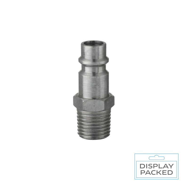 PCL AA7102S XF-Euro Adaptor Male Thread R 1/4 (Display Packed)