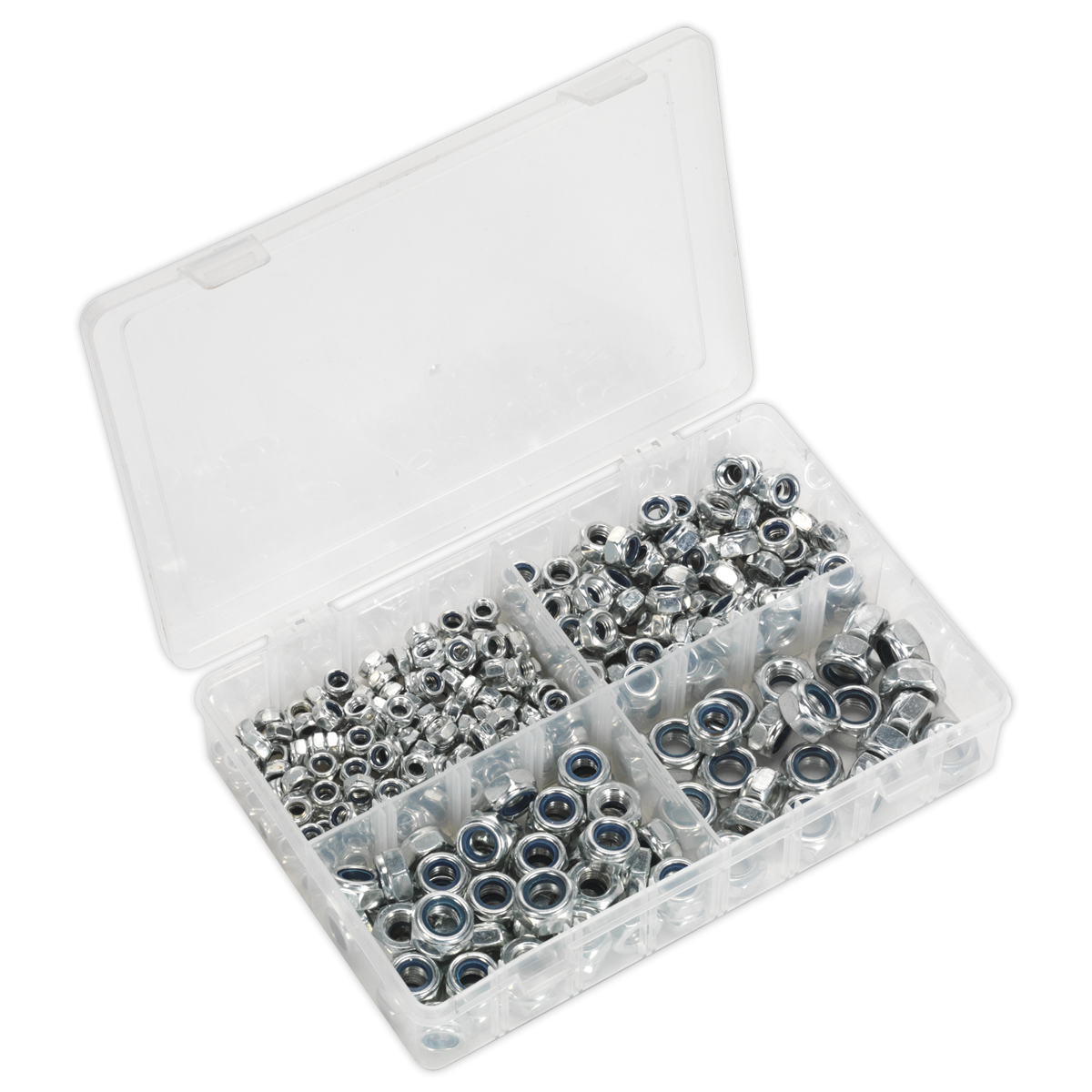 Sealey AB032LN Nylon Locknut Assortment 300pc M6-M12 Metric