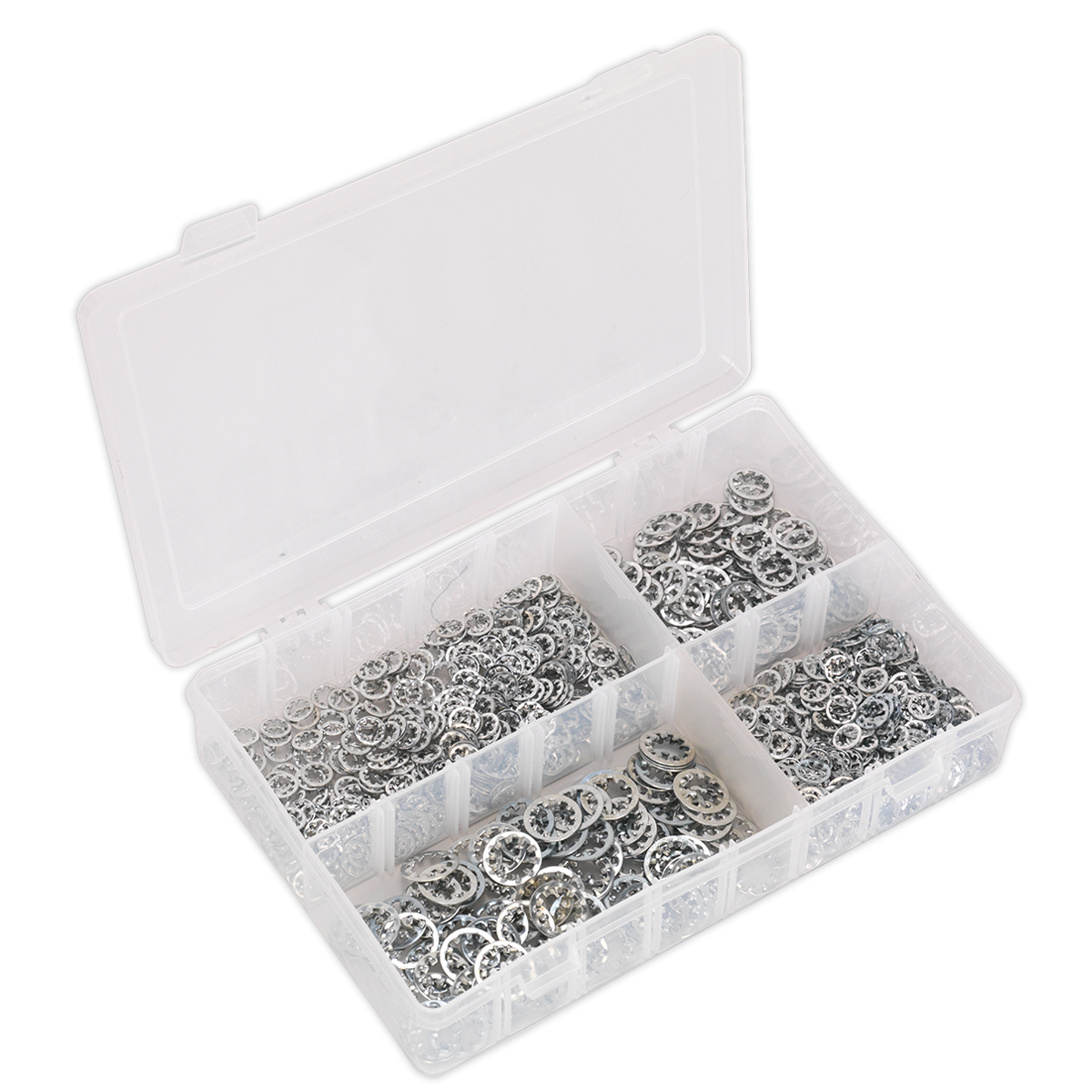 Sealey Lock Washer Assortment 1000pc Serrated Internal M5-M10 Metric