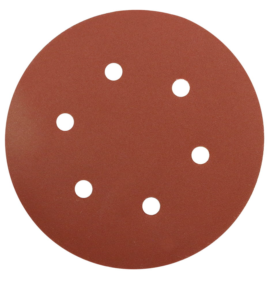 Abracs Hook & Loop Sanding Disc, 150mm x 240g - 6 Holes, ABHL6150220