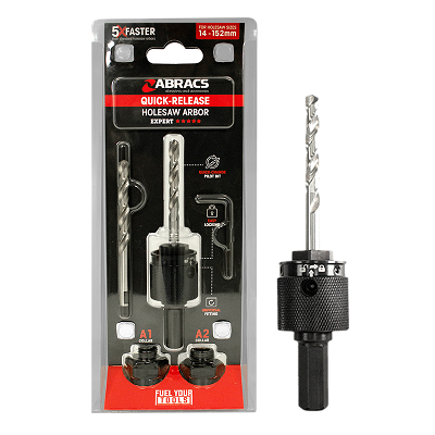 Abracs Quick-Release Arbor Adaptor - A1 2 Pieces, ABHSQRA1