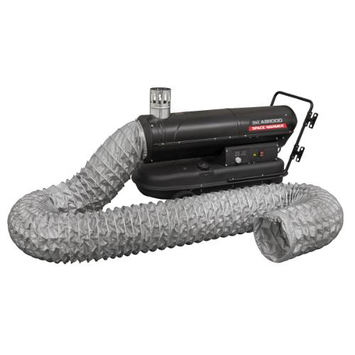 Sealey ABI1000COMBO Space Warmer Indirect Kerosene/Diesel Heater 102,000Btu/hr with 5M Ducting
