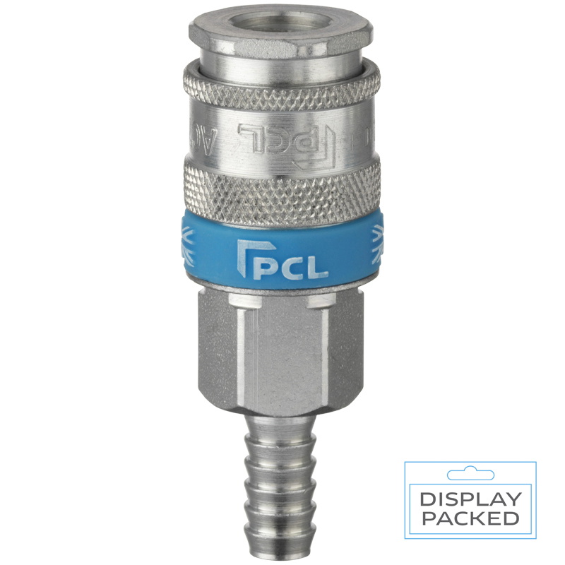 PCL AC7108/S XF-Euro Coupling 8mm Hose Tailpiece (Display Packed)
