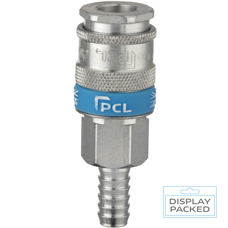 PCL AC7109/S XF-Euro Coupling 9mm Hose Tailpiece (Display Packed)