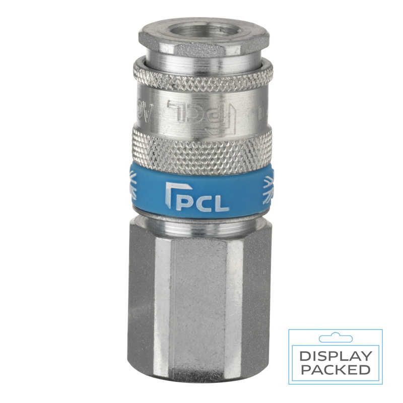 PCL AC71JF/S XF-Euro Coupling Female Thread Rp 1/2 (Display Packed)