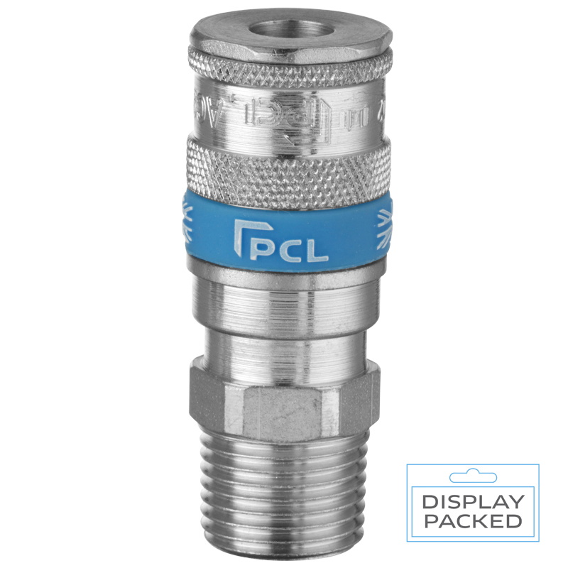 PCL AC91JM05 Vertex Coupling Male Thread R 1/2 (Display Packed)