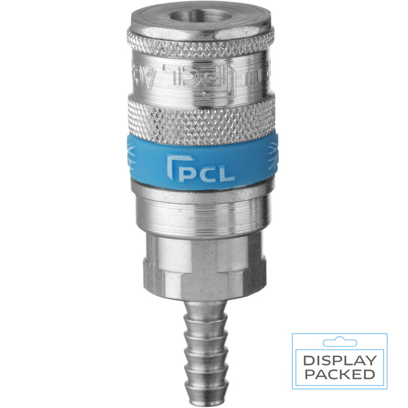 PCL AC91R05 Vertex Coupling 6.35mm (1/4) i/d Hose Tailpiece (Display Packed)