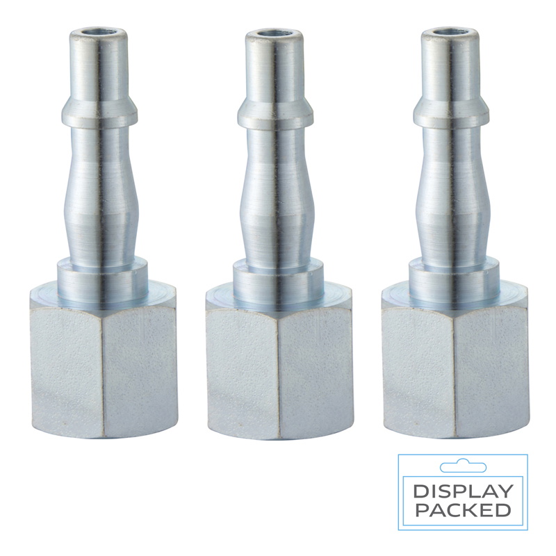 PCL ACA2746/3 3 x Standard Adaptors Female Thread Rp 1/4 (Display Packed)