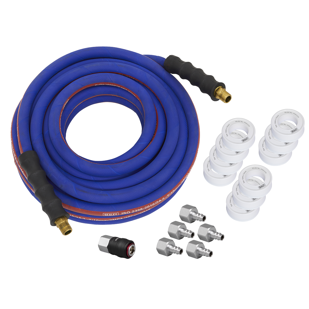 Sealey AHK05 Extra-Heavy-Duty High Flow Air Hose Kit 15m x 13mm