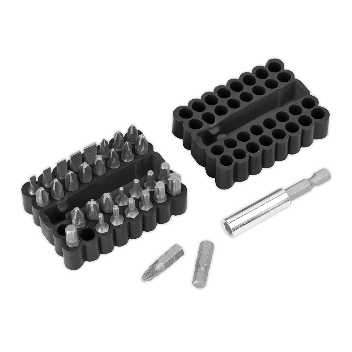 Sealey AK110 Bit & Magnetic Adaptor Set 33pc