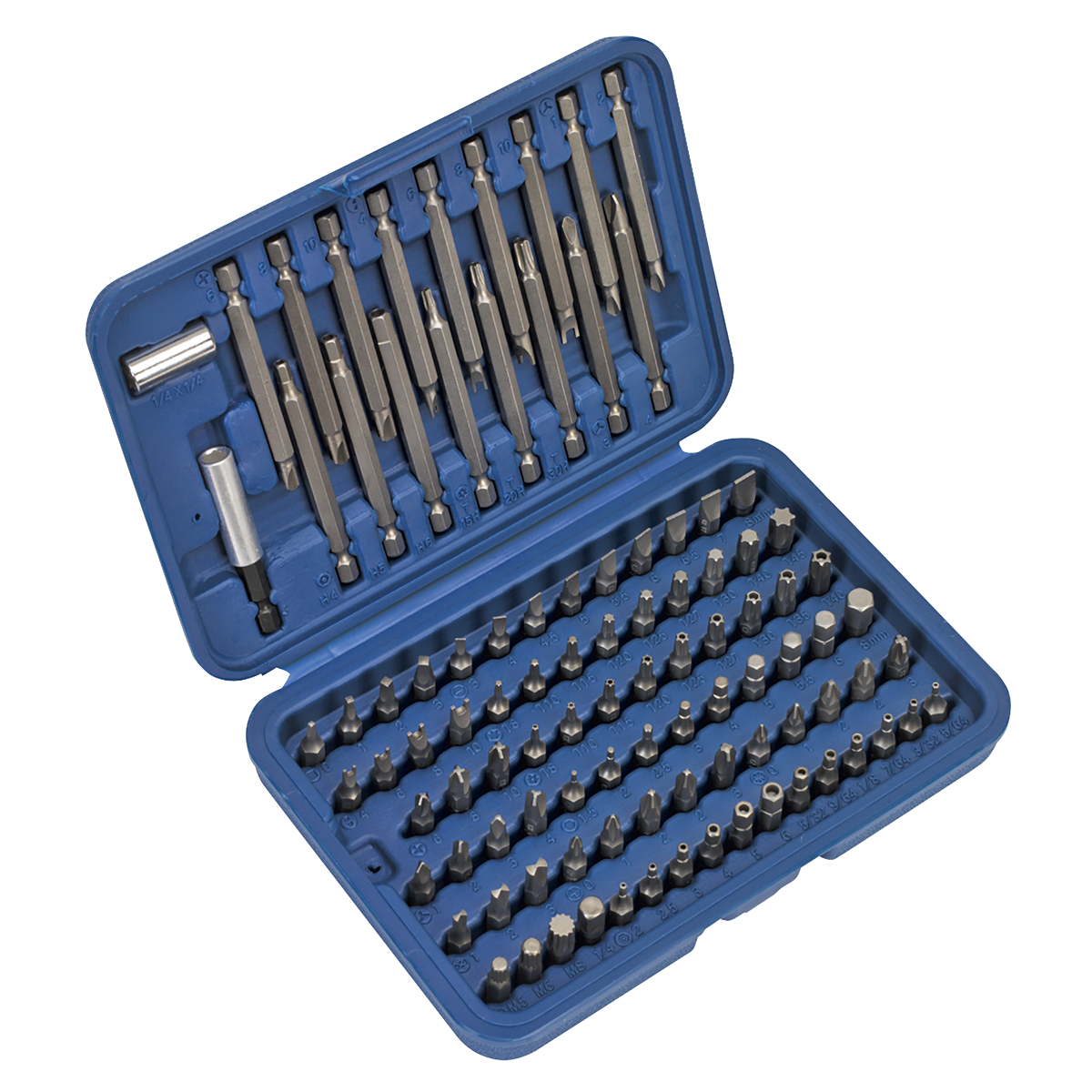 Sealey AK2099 Power Tool/Security Bit Set 99pc Long & Short
