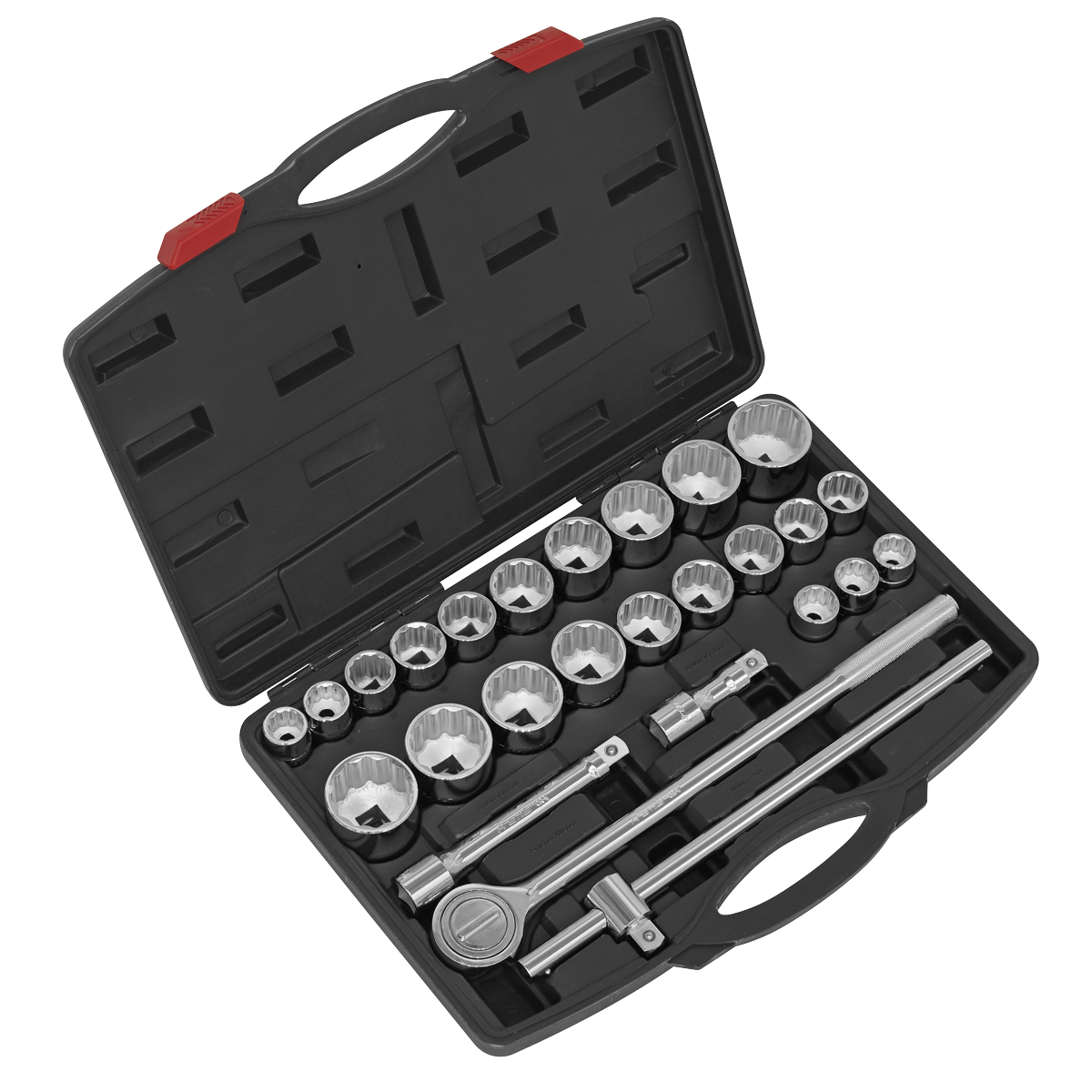 Sealey AK2582 Socket Set 26pc 3/4"Sq Drive 12-point WallDrive