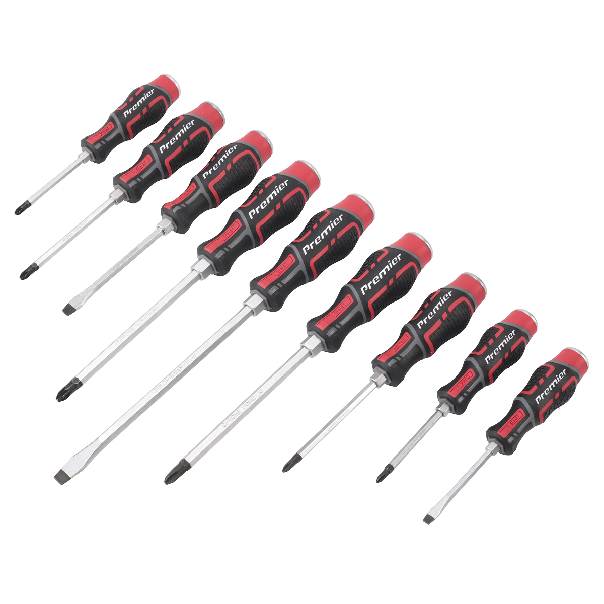 Sealey Hammer-Thru Screwdriver Set 9pc