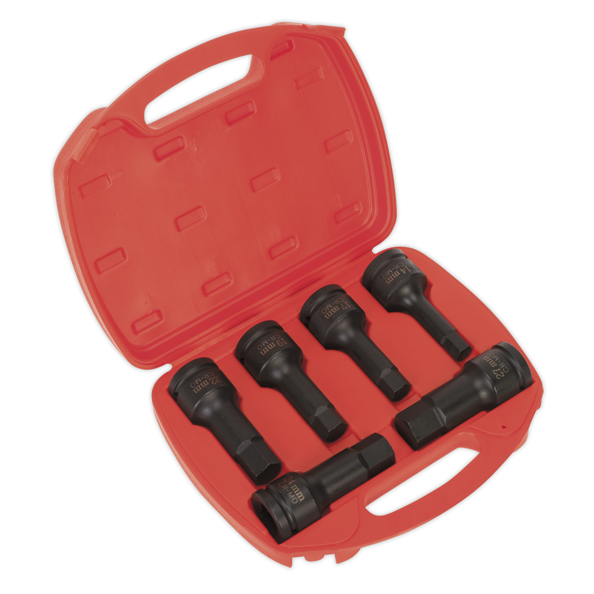Sealey AK5586 Impact Hex Socket Bit Set 6pc 3/4