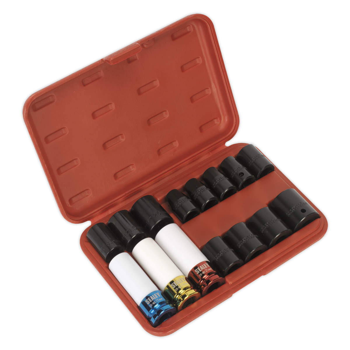 Sealey AK5615M Impact Socket & Wheel Nut Remover Set 15pc 1/2