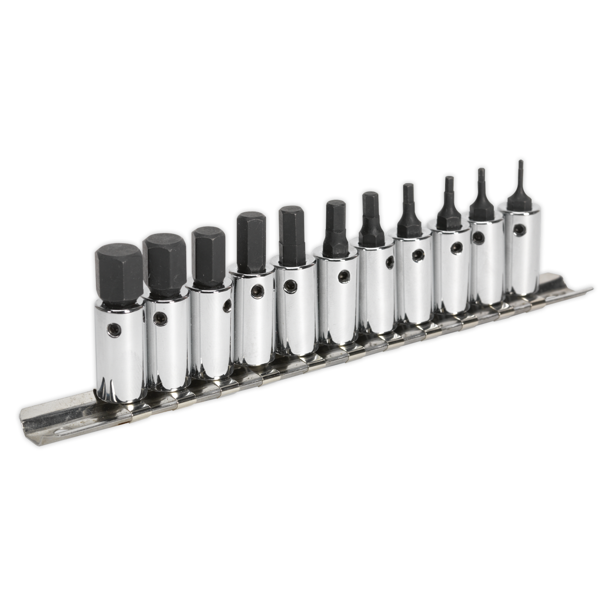 Sealey AK62251 Hex Socket Bit Set 11pc 1/4