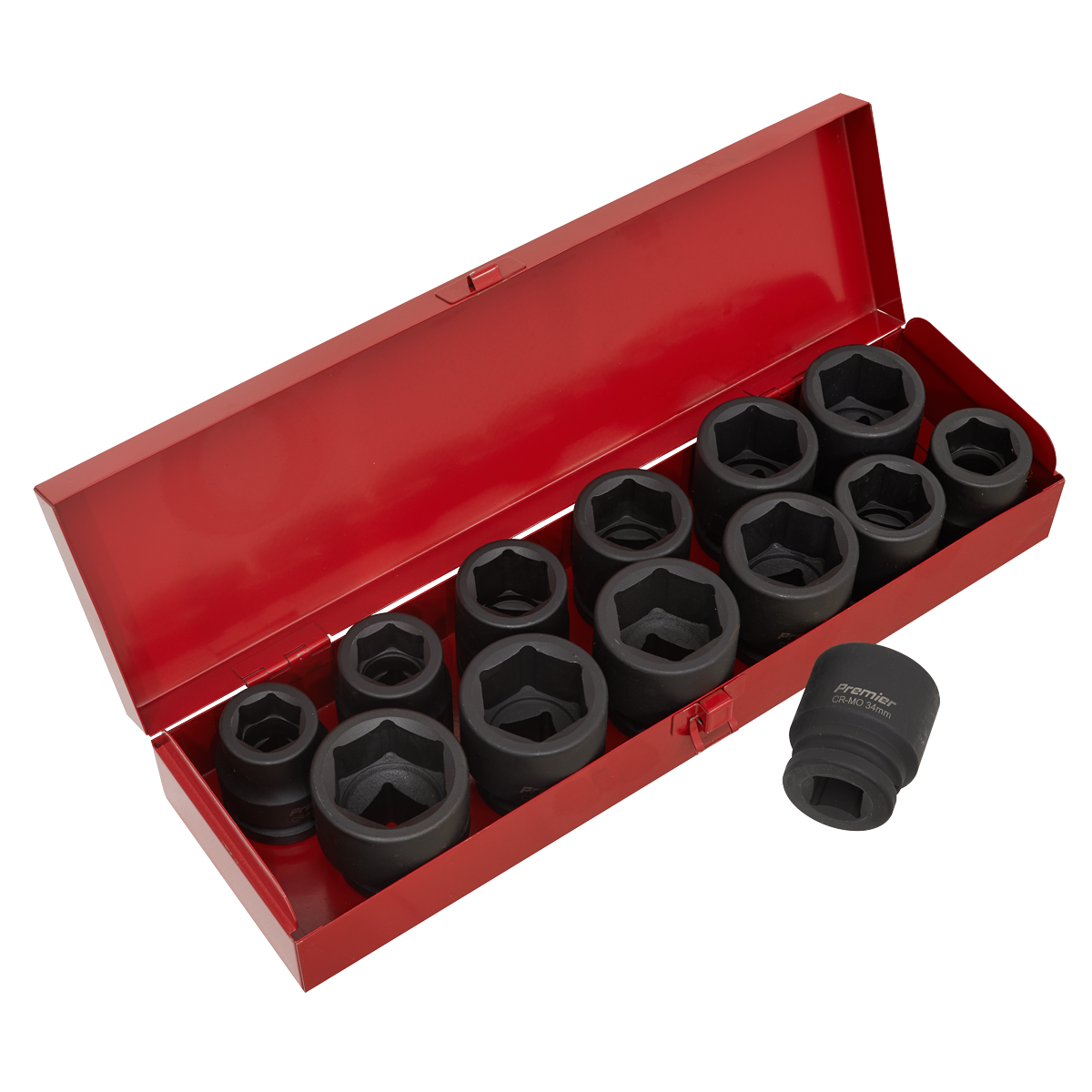 Sealey AK686 Impact Socket Set 13pc 3/4"Sq Drive Metric/Imperial