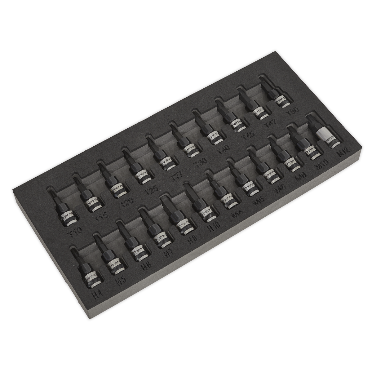 Sealey AK7985 TRX-Star*/Hex/Spline Socket Bit Set 22pc 3/8