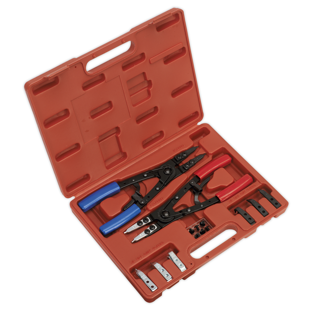 Sealey AK8500 Circlip Pliers Set Internal/External 265mm Heavy-Duty