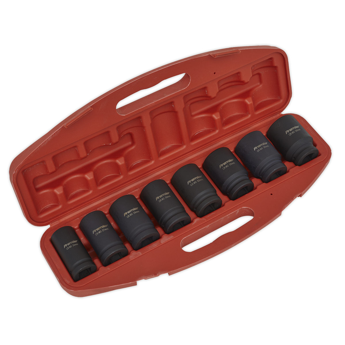 Sealey AK885 Impact Socket Set 8pc Deep 3/4"Sq Drive Metric