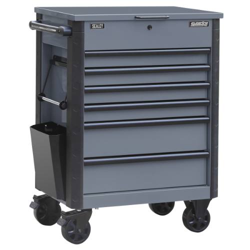 Sealey AP266G Superline Pro Tool Trolley 6 Drawer - Grey