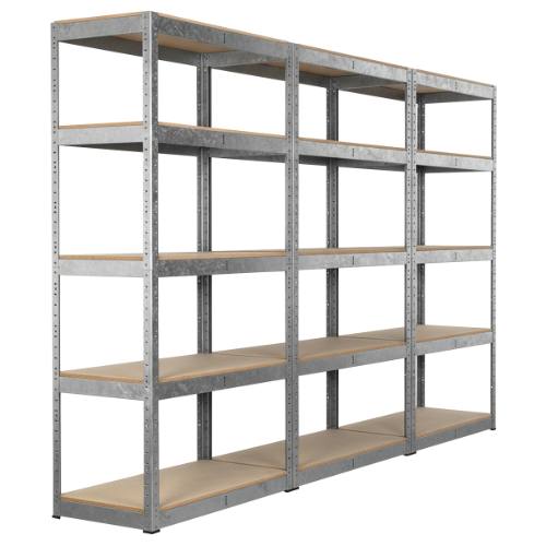 Sealey AP6350GSCOMBO1 Racking Unit with 5 Shelves 350kg Capacity Per Level - Set of 3