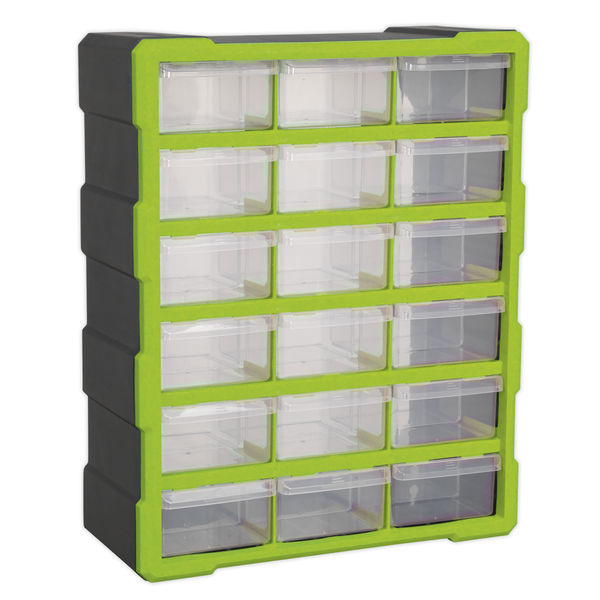 Sealey APDC18HV Cabinet Box 18 Drawer - Hi-Vis Green/Black