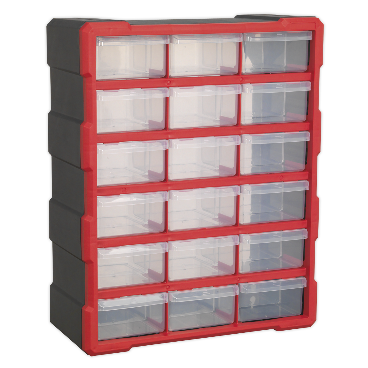 Sealey APDC18R Cabinet Box 18 Drawer - Red/Black