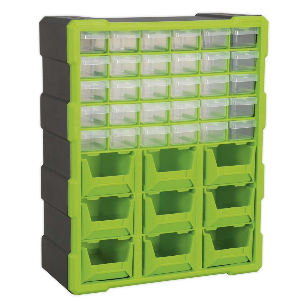 Sealey APDC39HV Cabinet Box 39 Drawer - Hi-Vis Green/Black