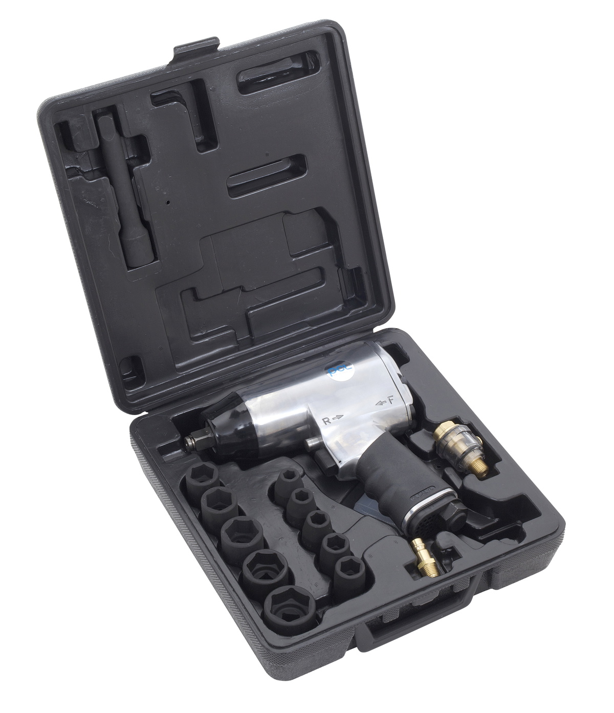 PCL APT205SET Impact Wrench Set 1/2" Drive (Includes Sockets & Case)