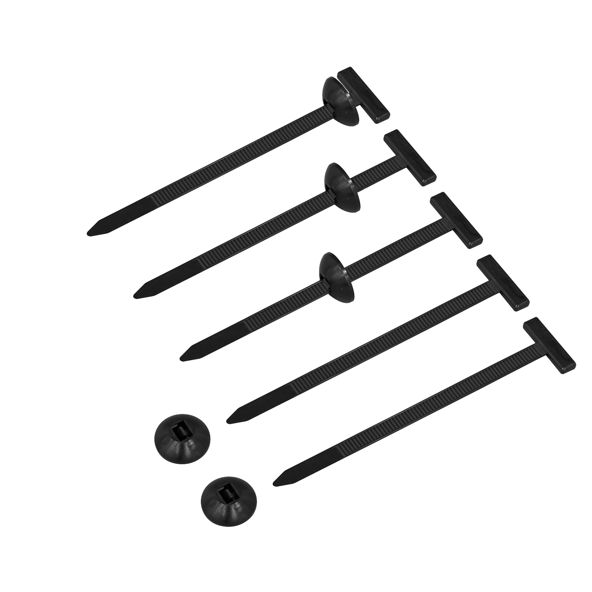 Sealey BCT90 Buckle Cable Ties 90x5mm Black Pack of 100