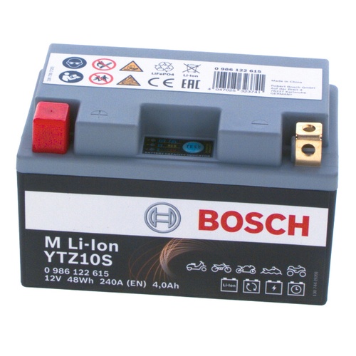 BLTZ10S Li-Ion Motorcycle Battery 12V 4Ah - 0986122615, 1 Year Warranty