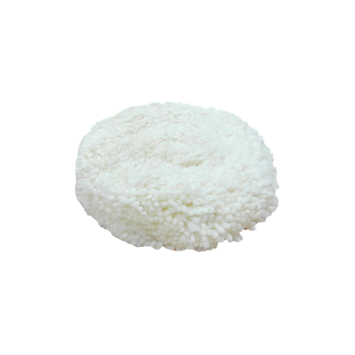 Abracs 155mm Hook & Loop Woollen Pad - White Buffing/Polishing - Pack of 1, BSA15501