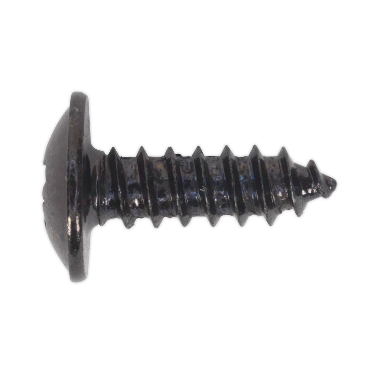 Sealey Self Tapping Screw 4.2 x 13mm Flanged Head Black Pozi Pack of 100