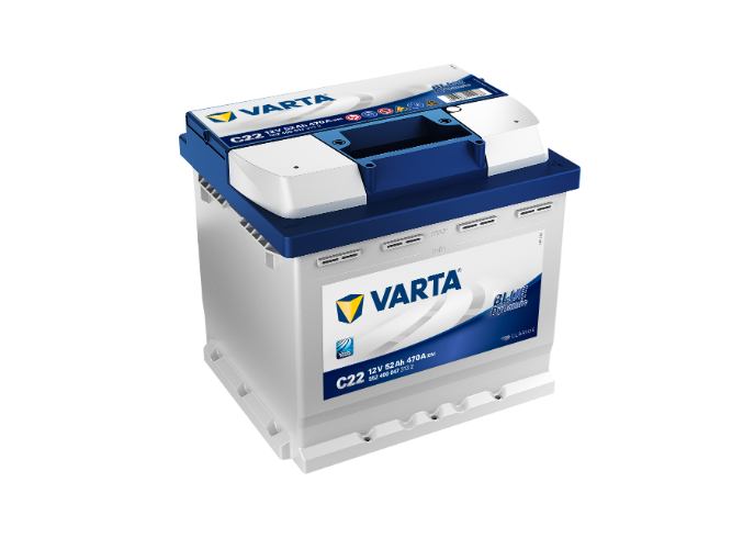 Varta - C22 - Dynamic SLI Starter Battery 552400047, 12V 52Ah 470A