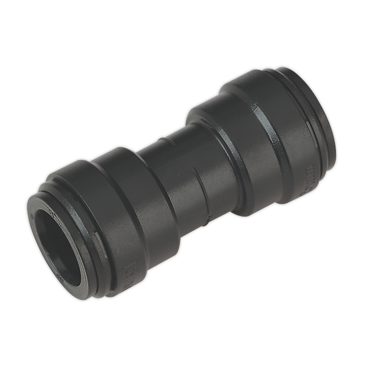 Sealey CAS15SC Straight Connector Ø15mm Pack of 5 (John Guest Speedfit® - PM0415E)