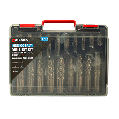 Abracs 170 Pieces HSS Cobalt Drill Bit Set, DBCBKIT170