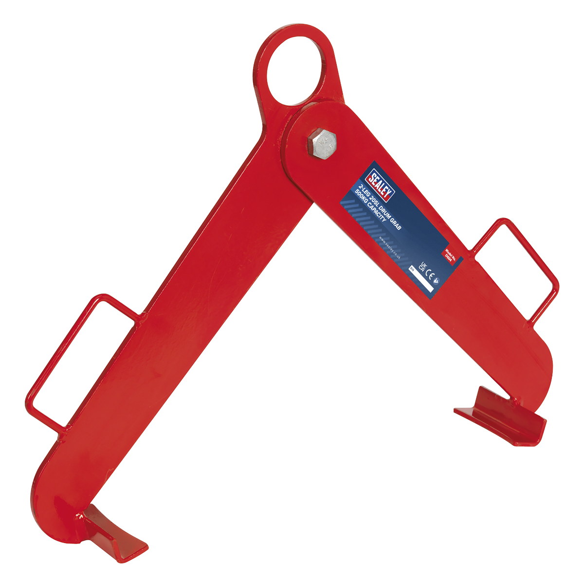 Sealey DG04 Drum Grab 500kg Capacity - Lifts 205L Vertical Steel Drums