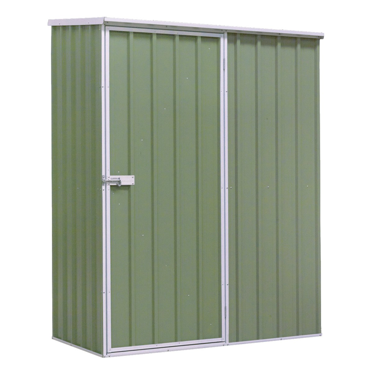 Dellonda DG113 Galvanized Steel Storage Shed with Pent Style Roof 150 x 80 x 190cm - Green