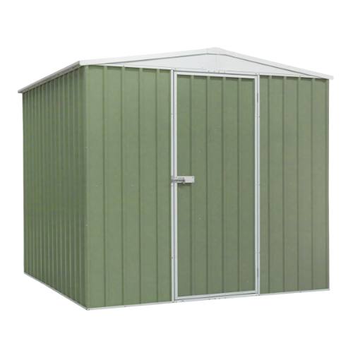 Dellonda DG115 Galvanized Steel Storage Shed with Apex Style Roof 230 x 230 x 220cm - Green