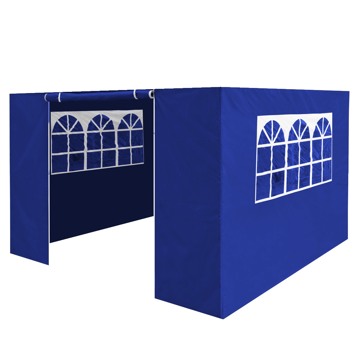 Dellonda DG143 Premium Side Walls/Doors/Windows for Gazebo/Marquee, Fits 2 x 2m Models - Blue