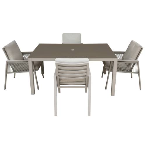Dellonda DG275 Fusion Outdoor Dining Set 5pc