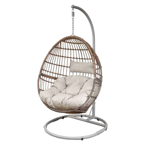 Dellonda DG60 Single Swinging Egg Chair with Cushion